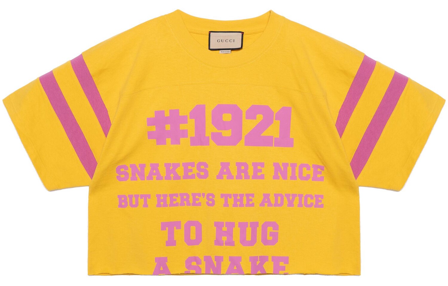 Футболка женская Gucci 1921 L'Aveugle Par Amour, желтый
Футболка женская Gucci 1921 L'Aveugle Par Amour, желтый