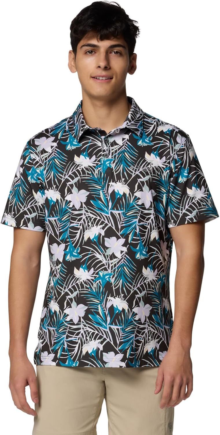 Columbia мужская футболка-поло Super Slack Tide II Stretch, Shark Tropicfield
Columbia мужская футболка-поло Super Slack Tide II Stretch, Shark Tropicfield