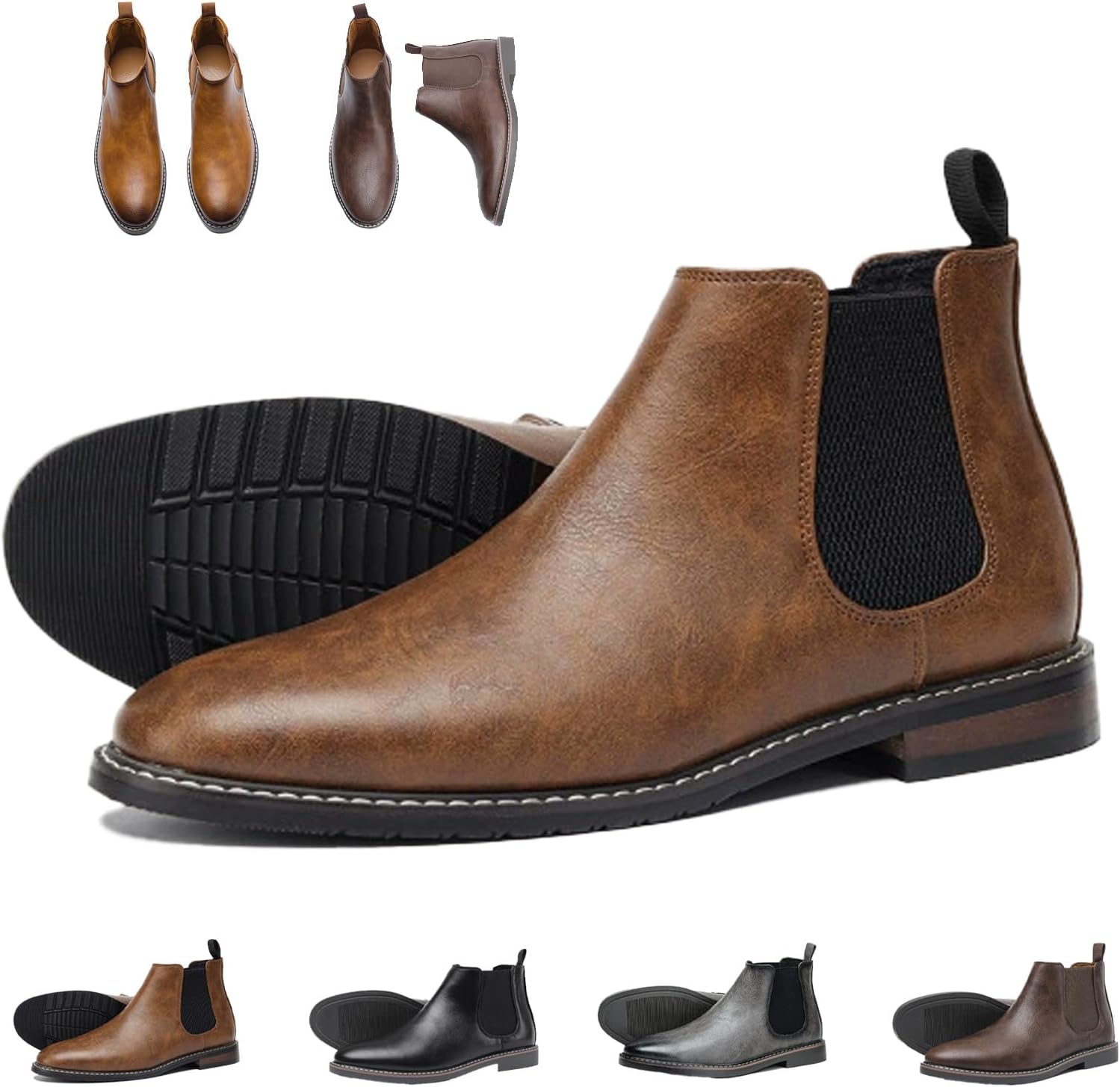 Мужские кожаные ботильоны челси GHTRHSB, ковбойские повседневные деловые ботинки в стиле вестерн, классические рабочие ботинки без шнурков с эластичной резинкой, коричневый
Мужские кожаные ботильоны челси GHTRHSB, ковбойские повседневные деловые ботинки в стиле вестерн, классические рабочие ботинки без шнурков с эластичной резинкой, коричневый