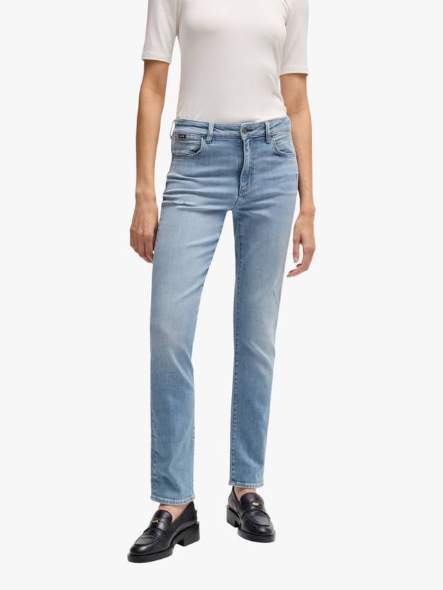 Шиферные узкие джинсы средней посадки HUGO BOSS, светло-синий
Шиферные узкие джинсы средней посадки HUGO BOSS, светло-синий