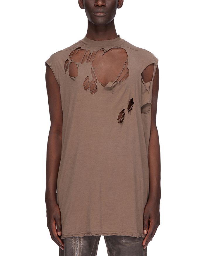 Футболка без рукавов Tarp Regular Fit с эффектом разрушения DRKSHDW Rick Owens, коричневый
Футболка без рукавов Tarp Regular Fit с эффектом разрушения DRKSHDW Rick Owens, коричневый