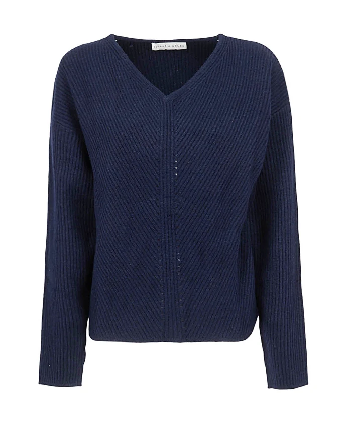 Синий шерстяной свитер с V-образным вырезом Skills & Genes, синий
Синий шерстяной свитер с V-образным вырезом Skills & Genes, синий