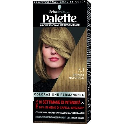 Schwarzkopf Palette Перманентная краска для волос Крем-белый оттенок для защиты от повреждений 7-1 Натуральный блондин 115 мл
Schwarzkopf Palette Перманентная краска для волос Крем-белый оттенок для защиты от повреждений 7-1 Натуральный блондин 115 мл