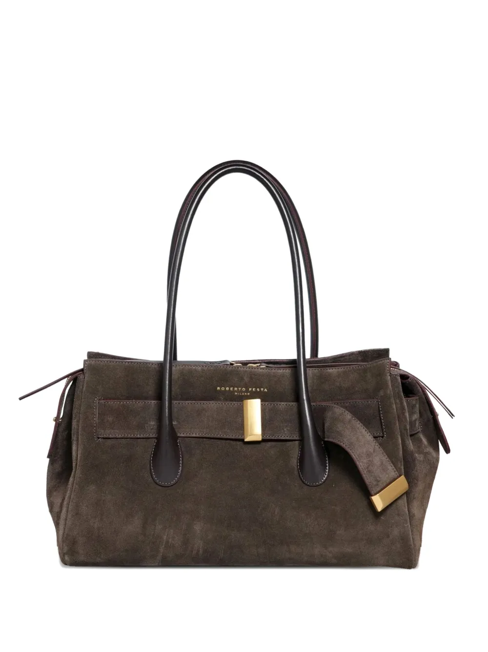 Сумка-шоппер из замши и кожи с ремнем Roberto Festa, коричневый
Сумка-шоппер из замши и кожи с ремнем Roberto Festa, коричневый