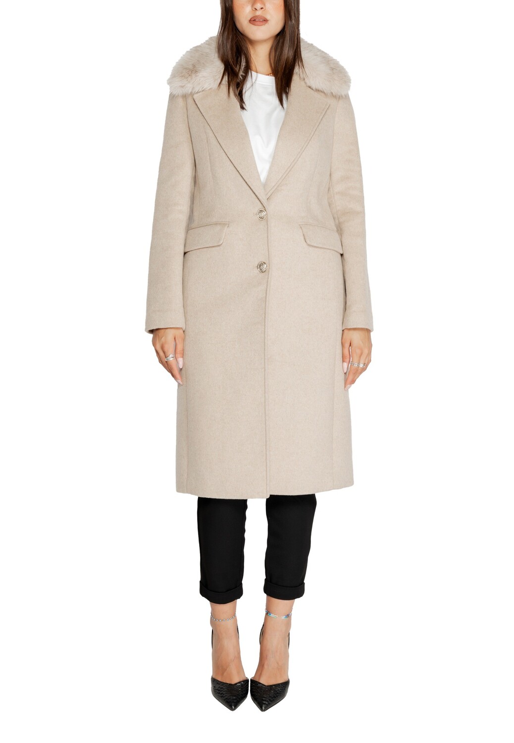 Пальто Guess с меховым воротником, бежевый
Пальто Guess с меховым воротником, бежевый