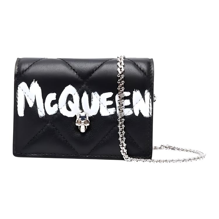 Alexander McQueen Кожаная сумка через плечо женская черная
Alexander McQueen Кожаная сумка через плечо женская черная