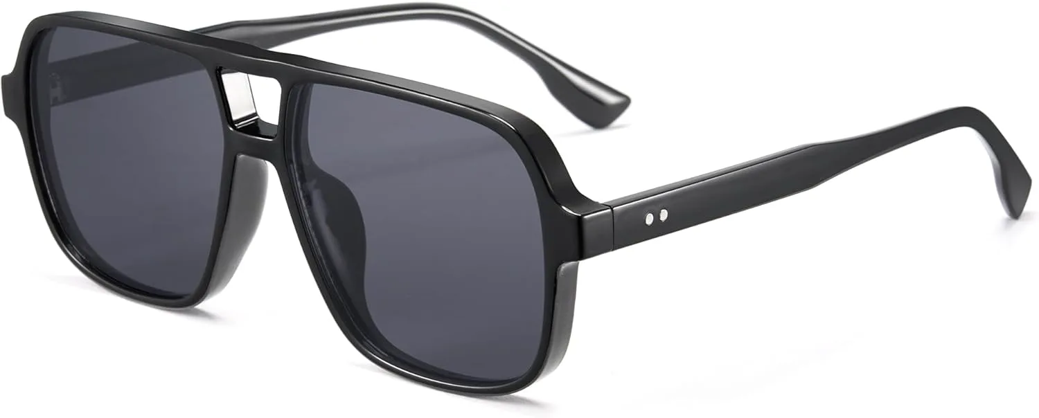 Солнцезащитные очки-авиаторы Cyxus увеличенного размера для женщин. Модные очки с защитой от УФ-излучения для пляжа, музыкальных фестивалей и покупок. 1183, Black
Солнцезащитные очки-авиаторы Cyxus увеличенного размера для женщин. Модные очки с защитой от УФ-излучения для пляжа, музыкальных фестивалей и покупок. 1183, Black