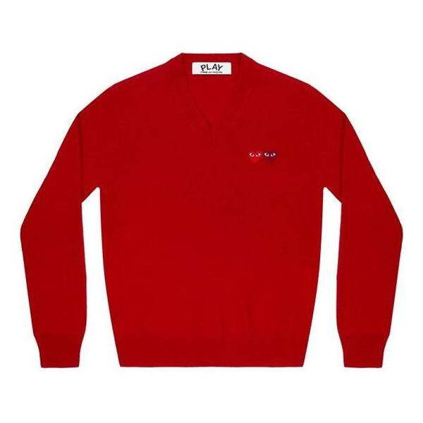 Свитер v-neck pullover double emblem 'red' Comme Des Garcons Play, красный
Свитер v-neck pullover double emblem 'red' Comme Des Garcons Play, красный