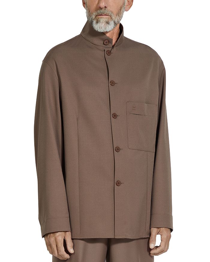 Шерстяная рубашка-пиджак Regular Fit из шелка ZEGNA, коричневый/бежевый
Шерстяная рубашка-пиджак Regular Fit из шелка ZEGNA, коричневый/бежевый