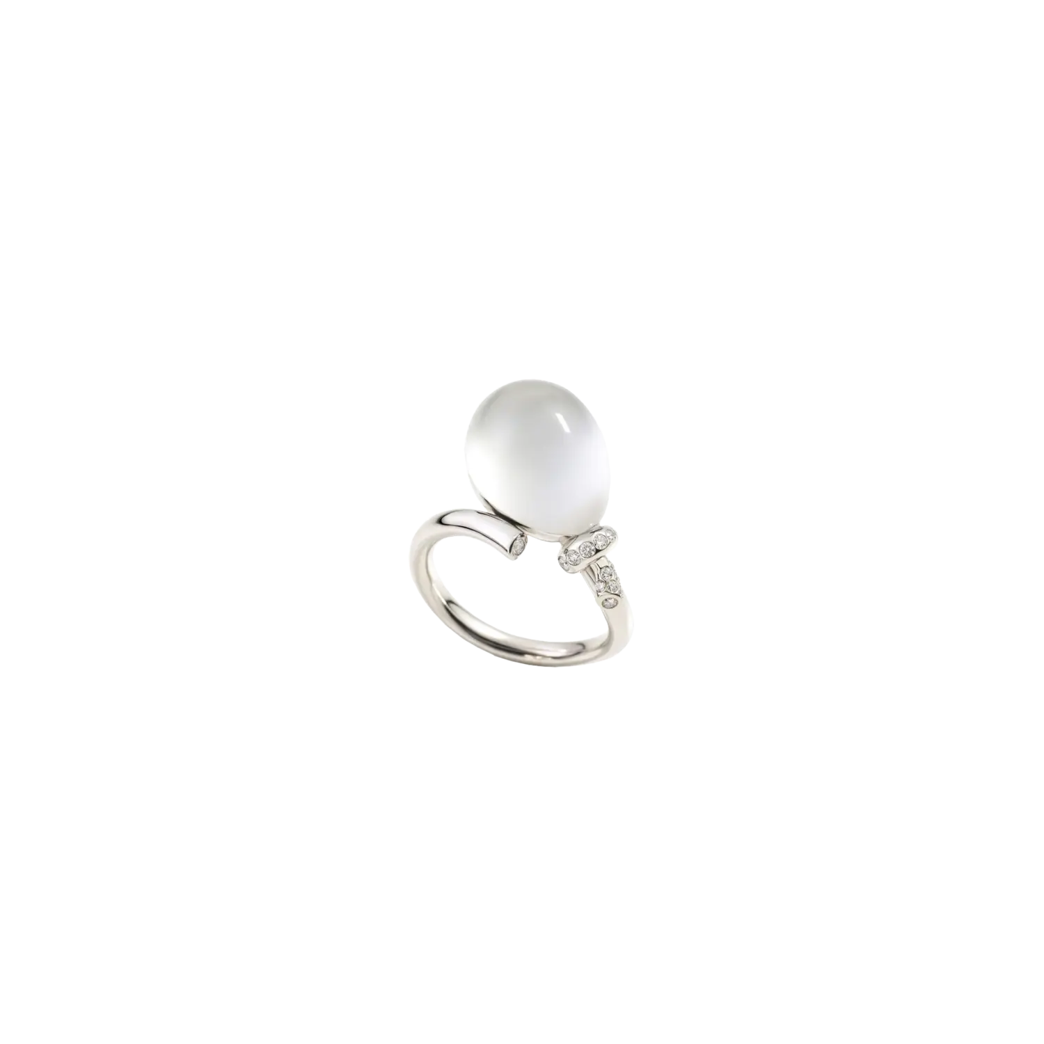 Кольцо Vhernier из белого золота с бриллиантами и перламутровым кристаллом
Кольцо Vhernier из белого золота с бриллиантами и перламутровым кристаллом