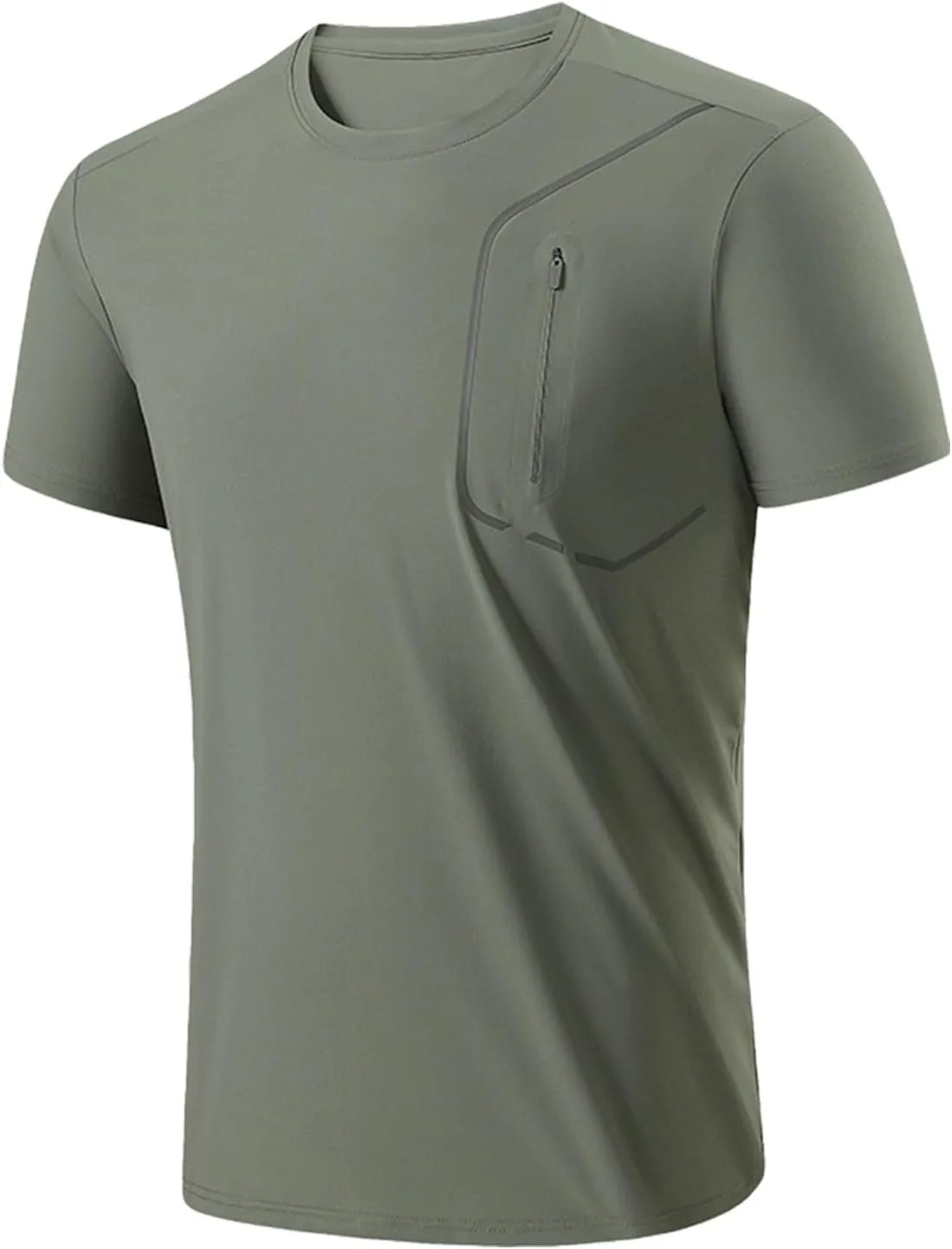 Мужская футболка Ice Silk с карманом-молнией для спорта
Мужская футболка Ice Silk с карманом-молнией для спорта