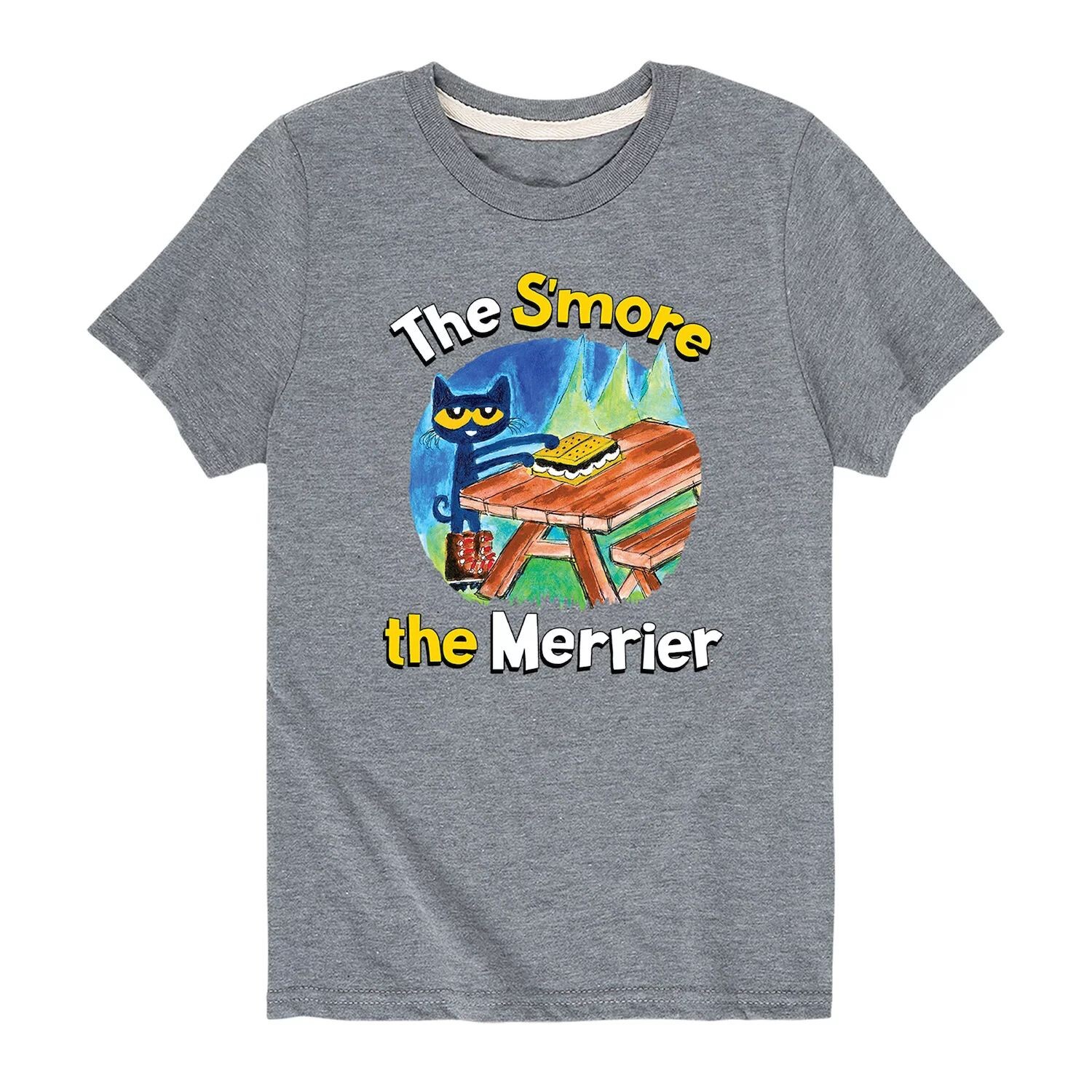 Футболка с рисунком для мальчиков 8–20 лет Pete The Cat Smore The Merrier Licensed Character
Футболка с рисунком для мальчиков 8–20 лет Pete The Cat Smore The Merrier Licensed Character