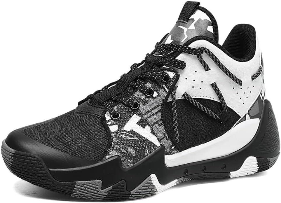 Мужские баскетбольные кроссовки с дышащей сеткой, высокой посадкой, износостойкие, с амортизацией и противоскользящей подошвой, для тренировок и повседневной ходьбы Generic, белый/черный
Мужские баскетбольные кроссовки с дышащей сеткой, высокой посадкой, износостойкие, с амортизацией и противоскользящей подошвой, для тренировок и повседневной ходьбы Generic, белый/черный