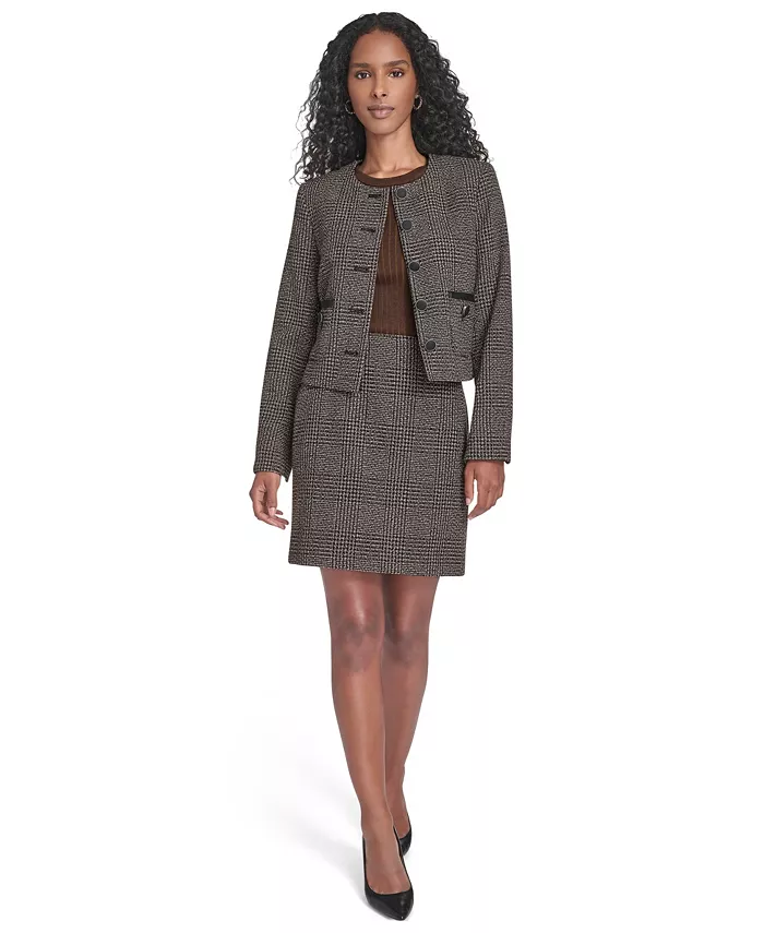 Женская новинка: юбка, жакет на пуговицах спереди и ребристый свитер с короткими рукавами Calvin Klein, черный
Женская новинка: юбка, жакет на пуговицах спереди и ребристый свитер с короткими рукавами Calvin Klein, черный