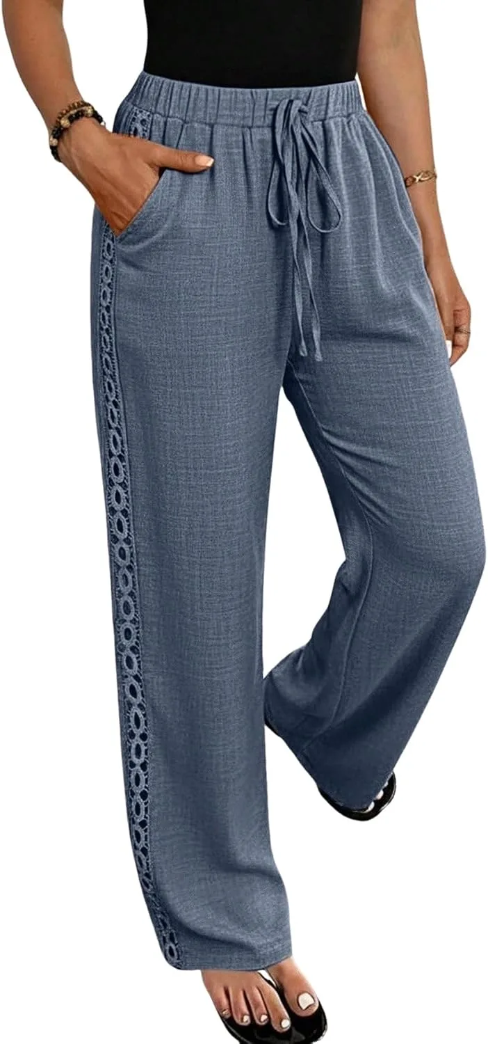EARKOHA Женские джинсы Linen Blend Denim Effect с рюшами по бокам
EARKOHA Женские джинсы Linen Blend Denim Effect с рюшами по бокам