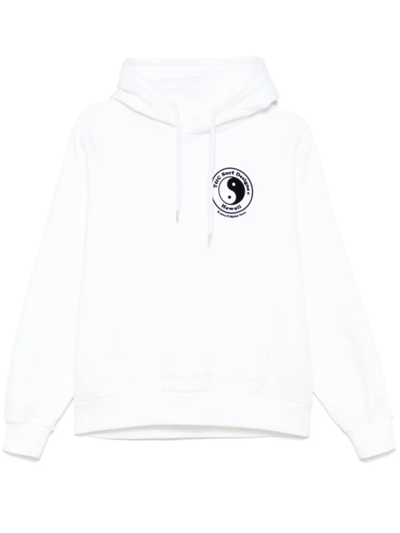 FURSAC худи с фактуным декором, белый 
FURSAC худи с фактуным декором, белый