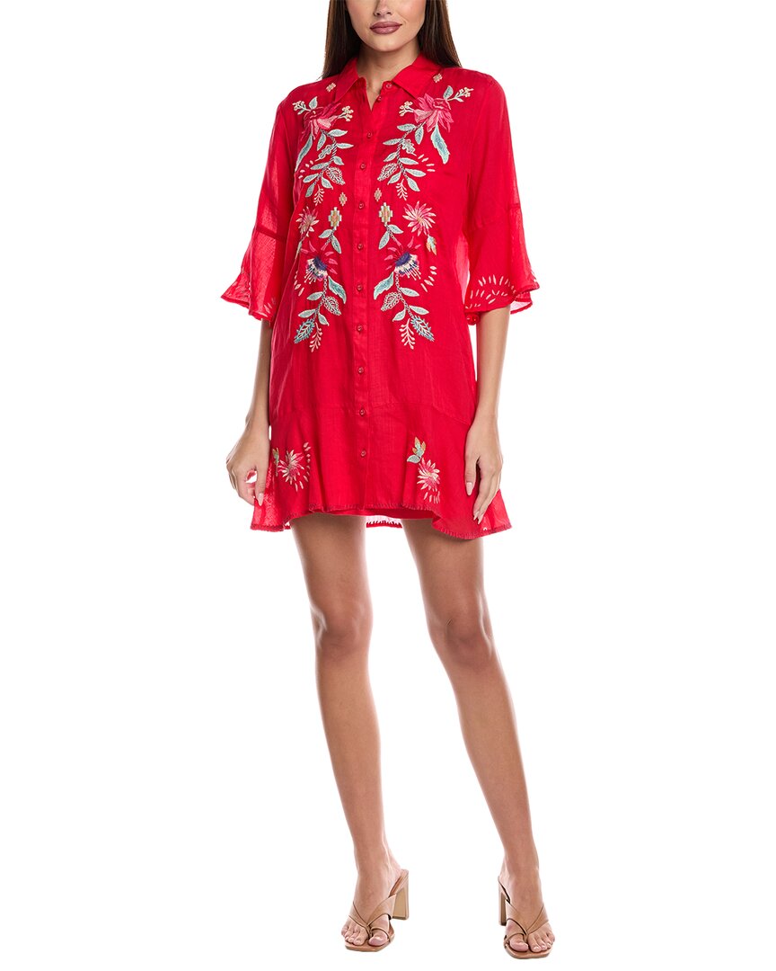 Джонни Уос Петите Платье с ярусами и воланами Johnny Was, красный
Джонни Уос Петите Платье с ярусами и воланами Johnny Was, красный