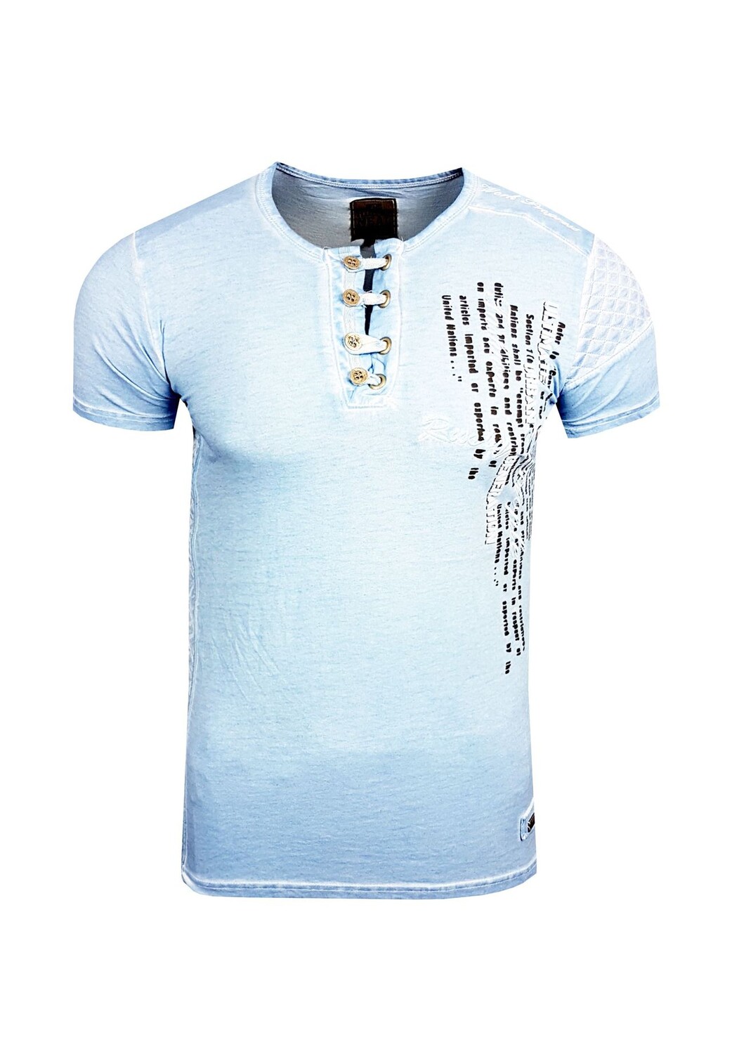 Футболка с шикарной планкой на пуговицах RUSTY NEAL, синий
Футболка с шикарной планкой на пуговицах RUSTY NEAL, синий