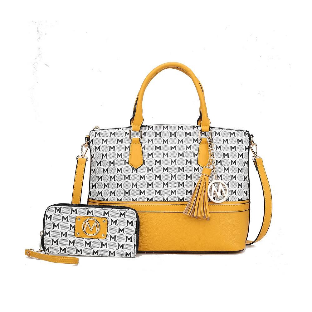 Большая сумка-тоут с эмблемой MKF Collection Saylor Circular M и кошелек на запястье в тон от Mia K, цвет Mustard
Большая сумка-тоут с эмблемой MKF Collection Saylor Circular M и кошелек на запястье в тон от Mia K, цвет Mustard