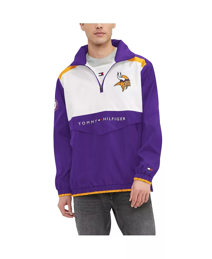 Мужская фиолетово-белая худи с капюшоном и полумолнией Minnesota Vikings Carter Tommy Hilfiger
Мужская фиолетово-белая худи с капюшоном и полумолнией Minnesota Vikings Carter Tommy Hilfiger