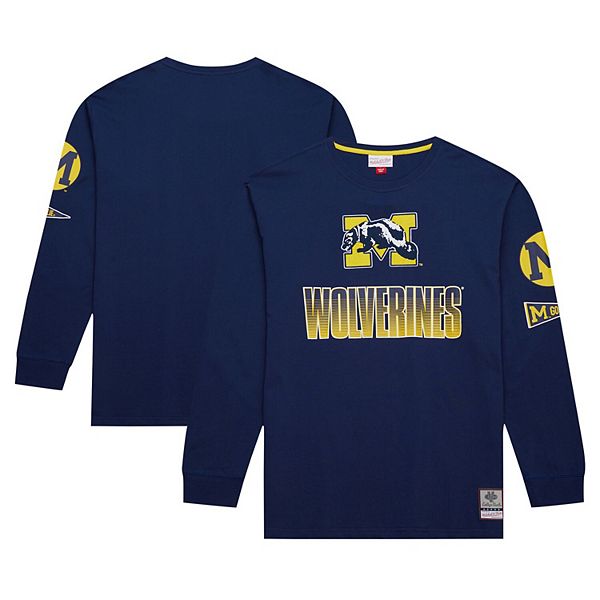 Мужская футболка с длинным рукавом Michigan Wolverines в стиле ретро Mitchell & Ness
Мужская футболка с длинным рукавом Michigan Wolverines в стиле ретро Mitchell & Ness