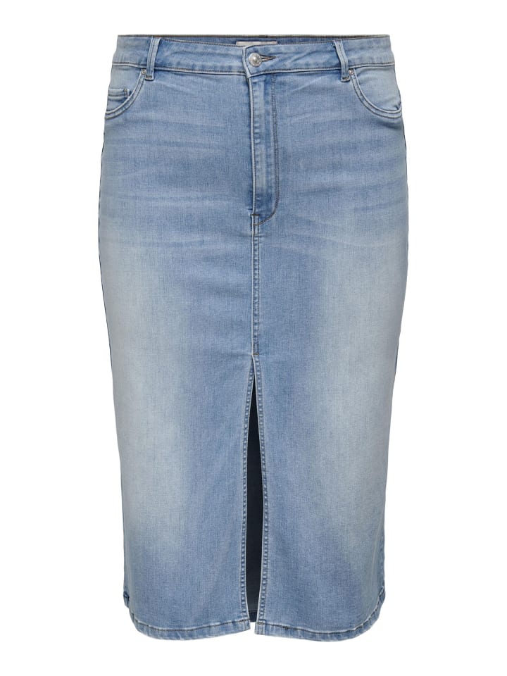 Юбка до колена ONLY Carmakoma, светло-синий деним
Юбка до колена ONLY Carmakoma, светло-синий деним