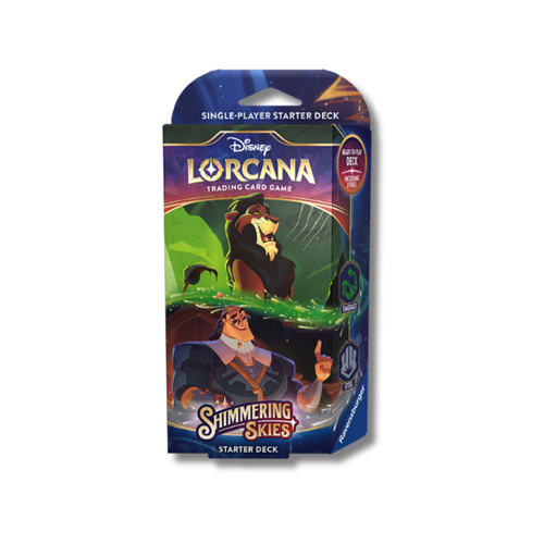 Карточная игра Disney Lorcana: Shimmering Skies – Starter Deck – Emerald & Steel
Карточная игра Disney Lorcana: Shimmering Skies – Starter Deck – Emerald & Steel