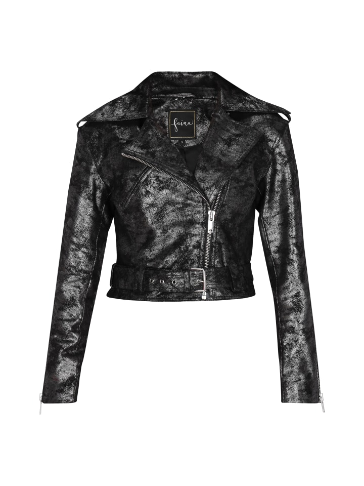 Кожаная куртка faina, черный
Кожаная куртка faina, черный