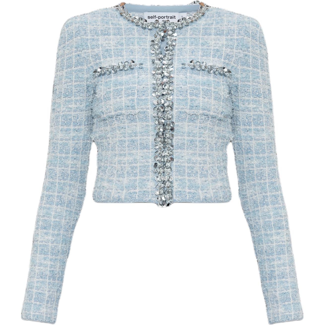 Self-portrait Клетчатый кардиган для автопортрета, Blue
Self-portrait Клетчатый кардиган для автопортрета, Blue