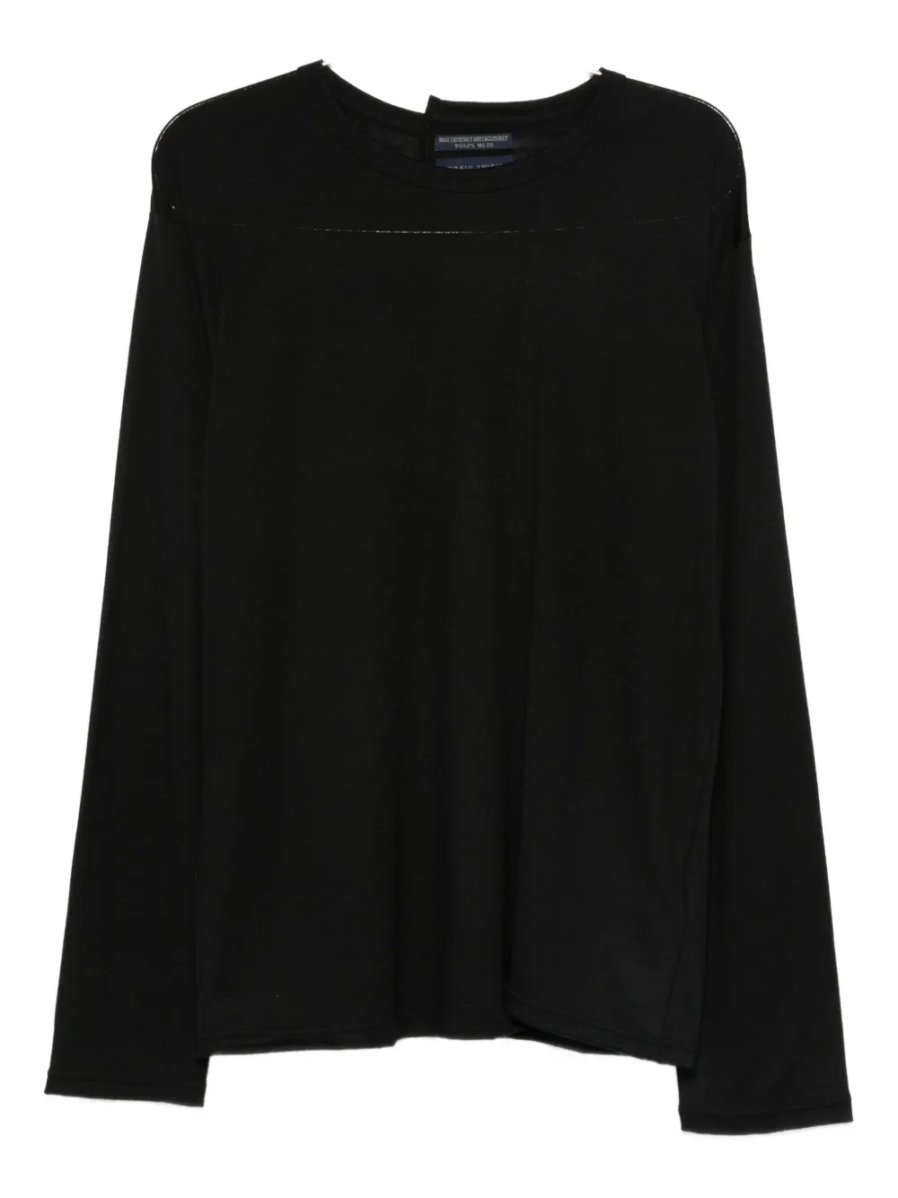 Шерстяная футболка с длинными рукавами Yohji Yamamoto, черный
Шерстяная футболка с длинными рукавами Yohji Yamamoto, черный