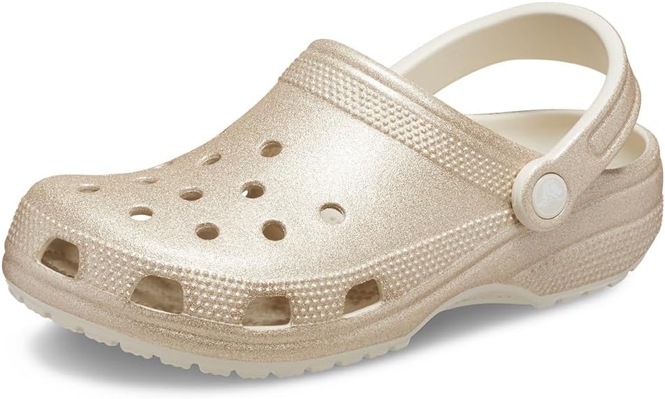 Унисекс сабо Crocs Classic с блестками, шампань
Унисекс сабо Crocs Classic с блестками, шампань