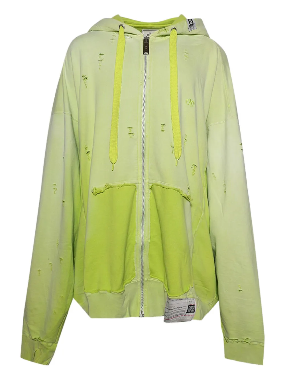 Толстовка на молнии с эффектом потертостей Maison Mihara Yasuhiro, желтый
Толстовка на молнии с эффектом потертостей Maison Mihara Yasuhiro, желтый