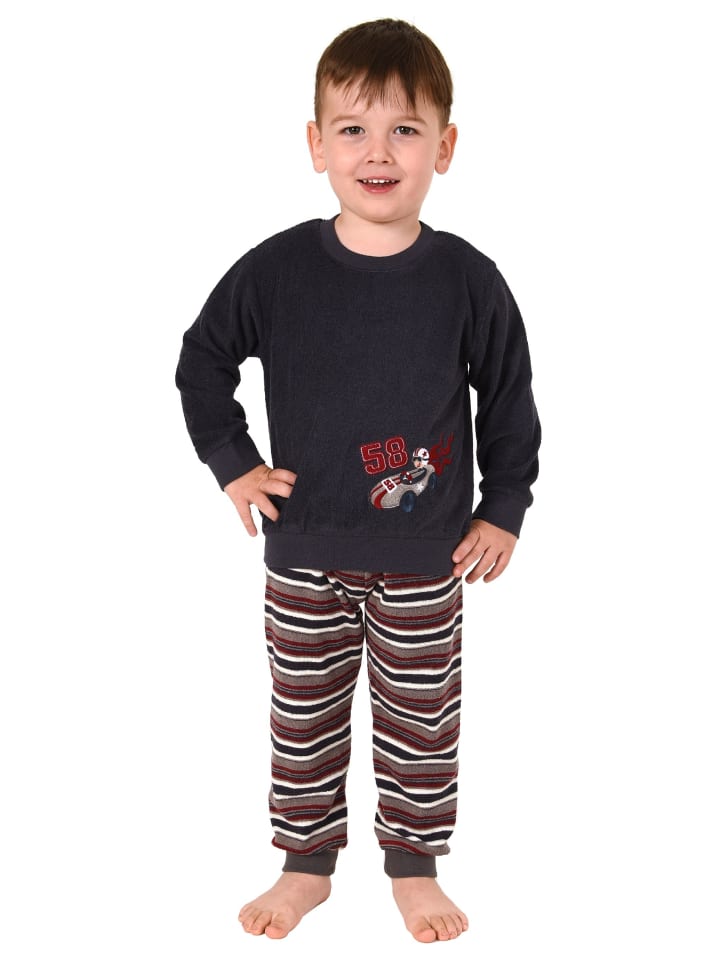 NORMANN Детская махровая пижама с длинными рукавами и манжетами - 50781, антрацитовый цвет
NORMANN Детская махровая пижама с длинными рукавами и манжетами - 50781, антрацитовый цвет