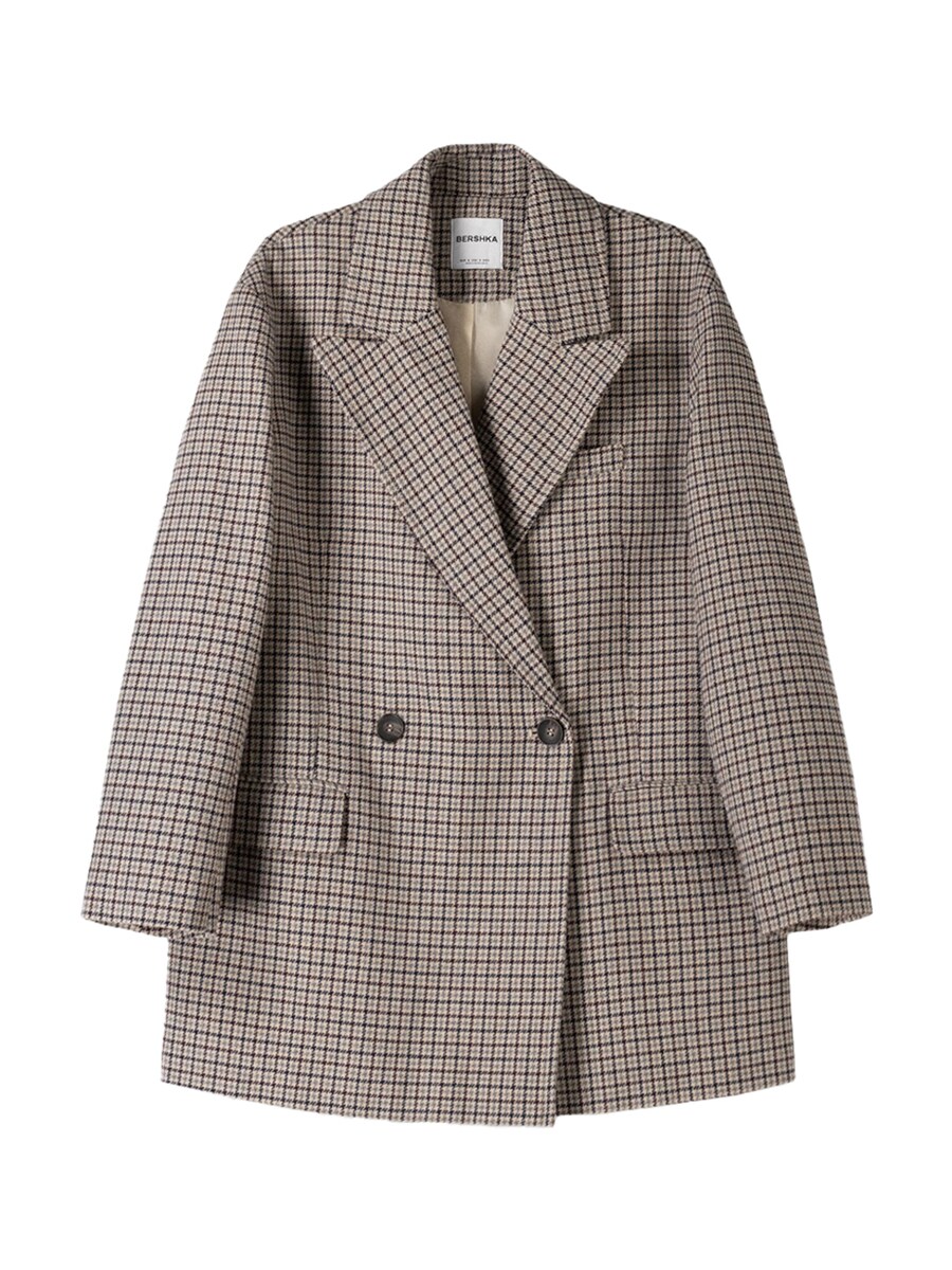 Пальто межсезонное Bershka, песочный
Пальто межсезонное Bershka, песочный