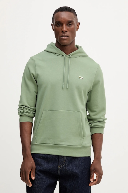 Хлопковая толстовка Lacoste, зеленый
Хлопковая толстовка Lacoste, зеленый