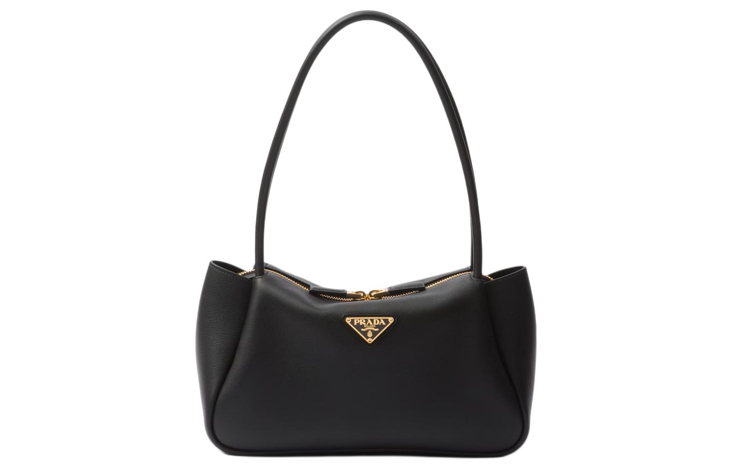 Кожаная женская сумка через плечо среднего размера черная PRADA
Кожаная женская сумка через плечо среднего размера черная PRADA