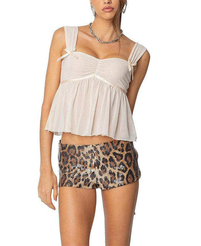 Сетчатый топ Bowe Babydoll Edikted, слоновая кость/кремовый
Сетчатый топ Bowe Babydoll Edikted, слоновая кость/кремовый