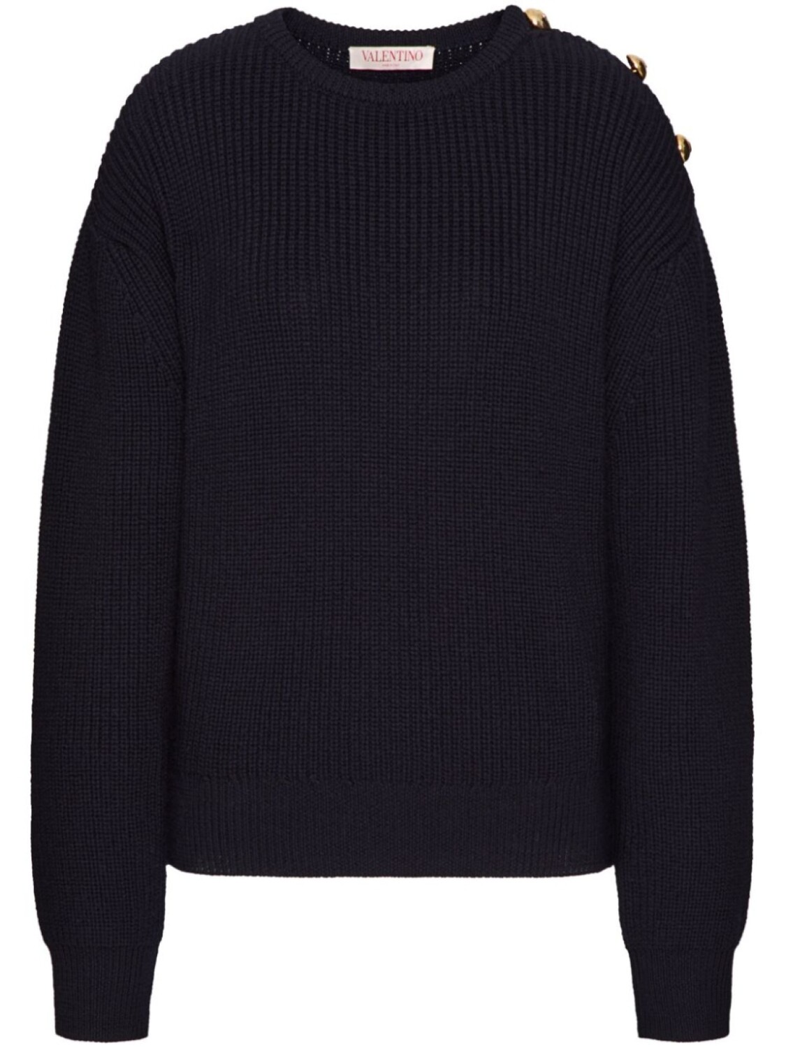 Valentino Garavani шерстяной джемпер на пуговицах, черный
Valentino Garavani шерстяной джемпер на пуговицах, черный