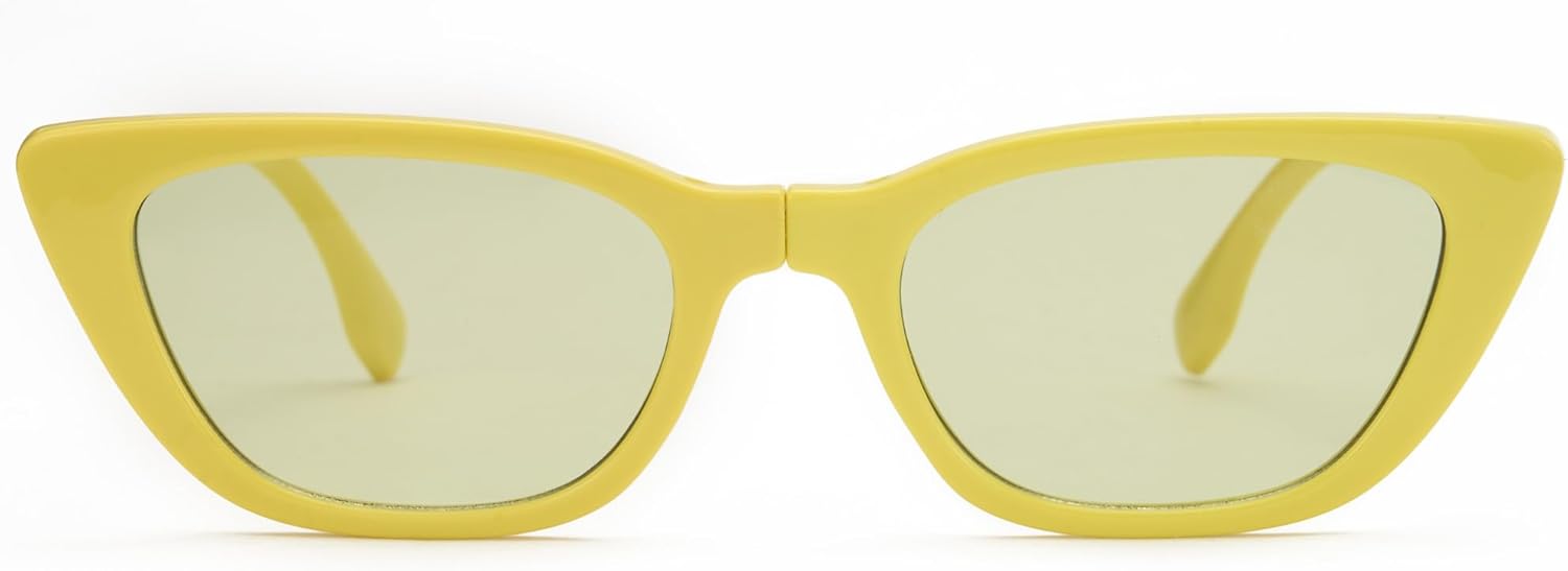 Складные солнцезащитные очки Cyxus «кошачий глаз» для женщин и мужчин, защита UV400, сверхлегкие, удобные для переноски, складные, модель 1151, 03- Yellow Frame - Yellow Grey Lens
Складные солнцезащитные очки Cyxus «кошачий глаз» для женщин и мужчин, защита UV400, сверхлегкие, удобные для переноски, складные, модель 1151, 03- Yellow Frame - Yellow Grey Lens