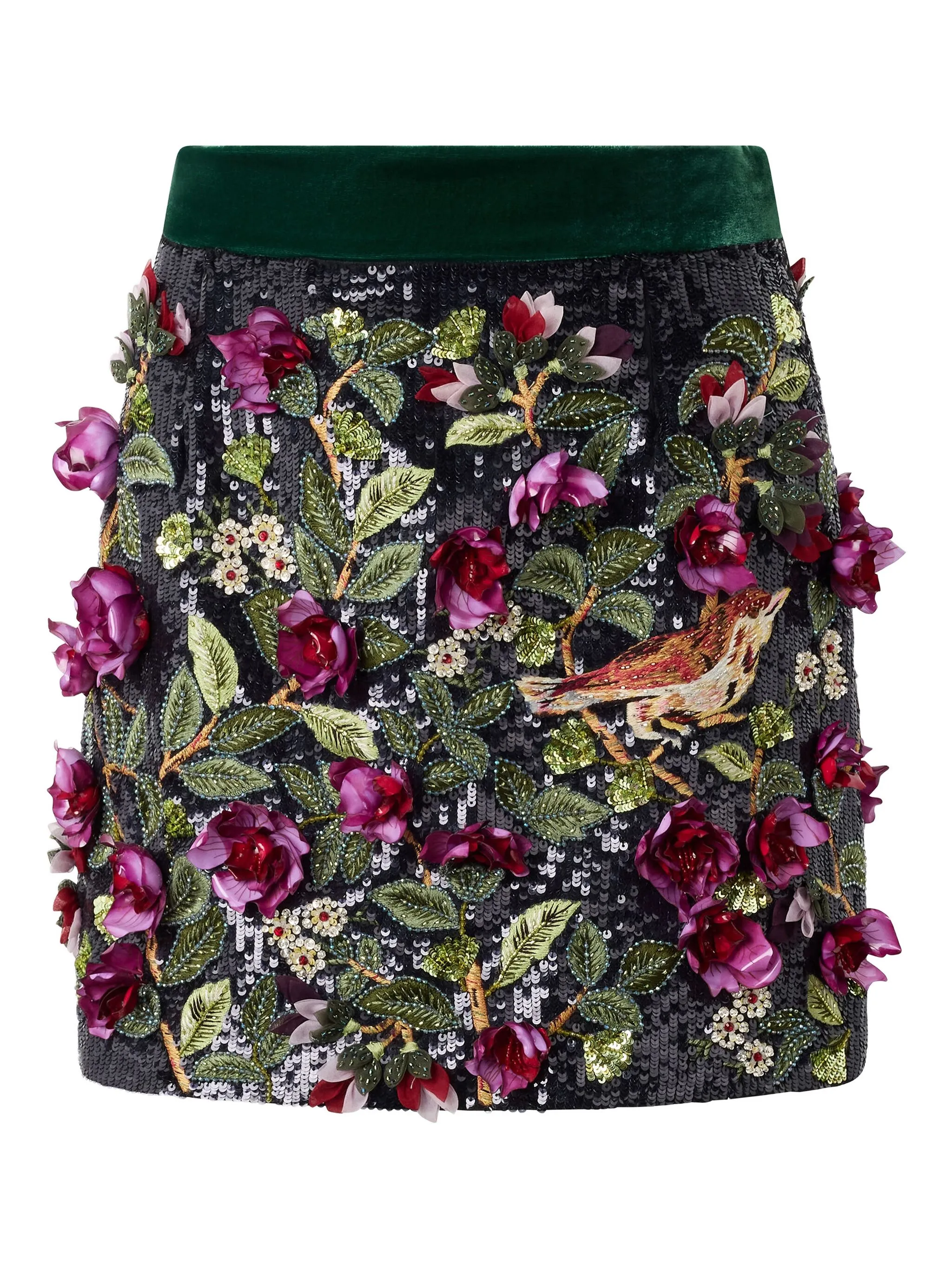 Юбка с цветочной вышивкой и пайетками Roberto Cavalli, зеленый
Юбка с цветочной вышивкой и пайетками Roberto Cavalli, зеленый