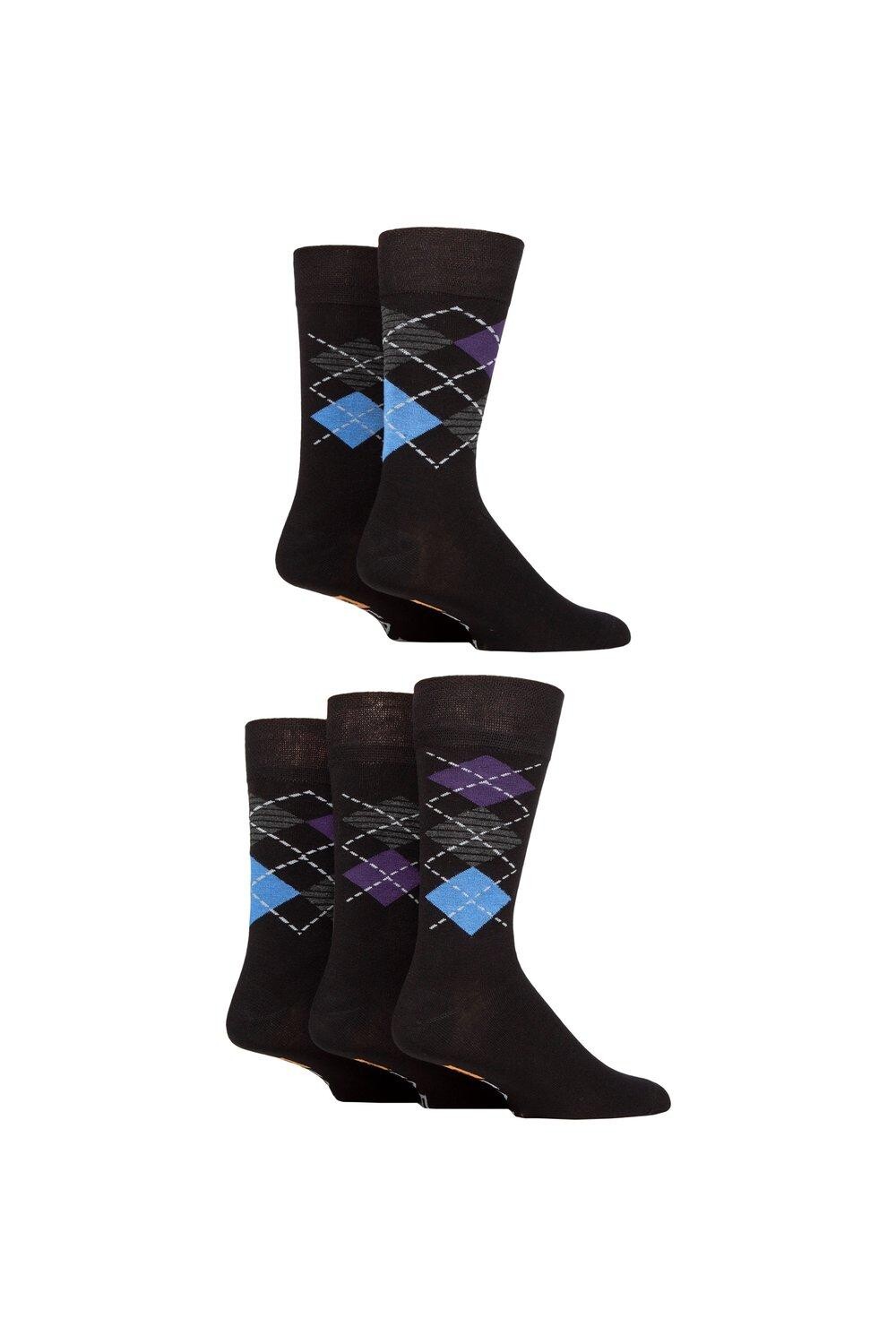 Мужские 5 пар бамбуковых носков Farah Argyle с рисунком и полосками, фиолетовый
Мужские 5 пар бамбуковых носков Farah Argyle с рисунком и полосками, фиолетовый