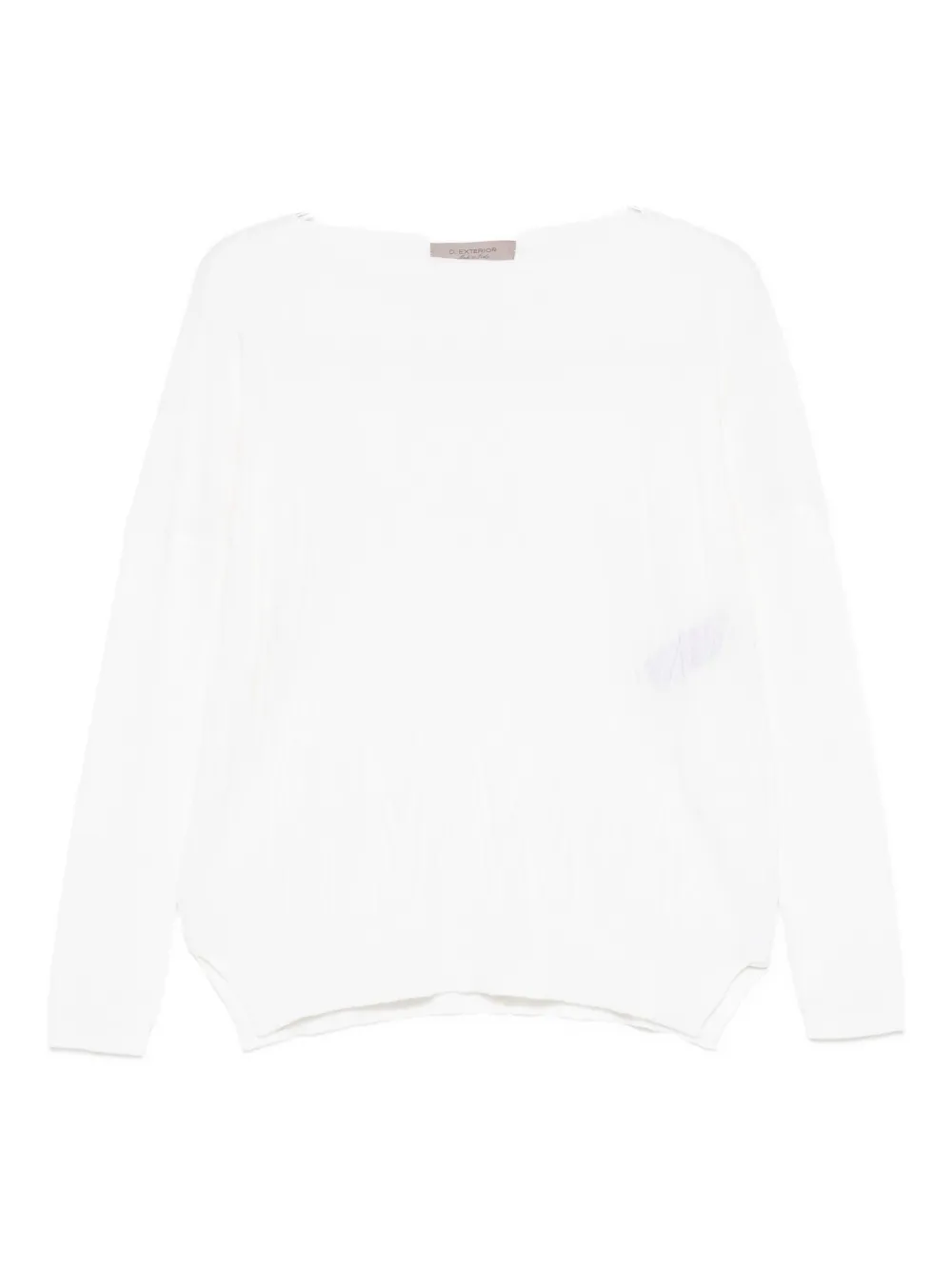 Свитер с вырезом лодочка D.Exterior, белый
Свитер с вырезом лодочка D.Exterior, белый