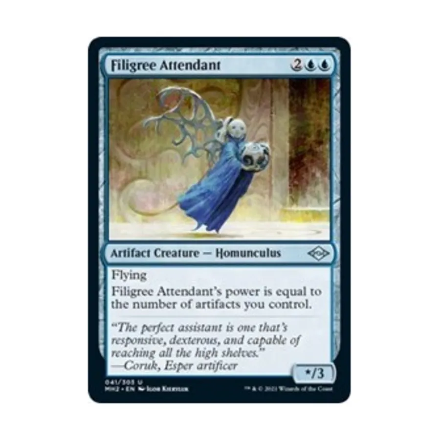 CCG Филигранный служитель (U), MTG - Modern Horizons 2
CCG Филигранный служитель (U), MTG - Modern Horizons 2