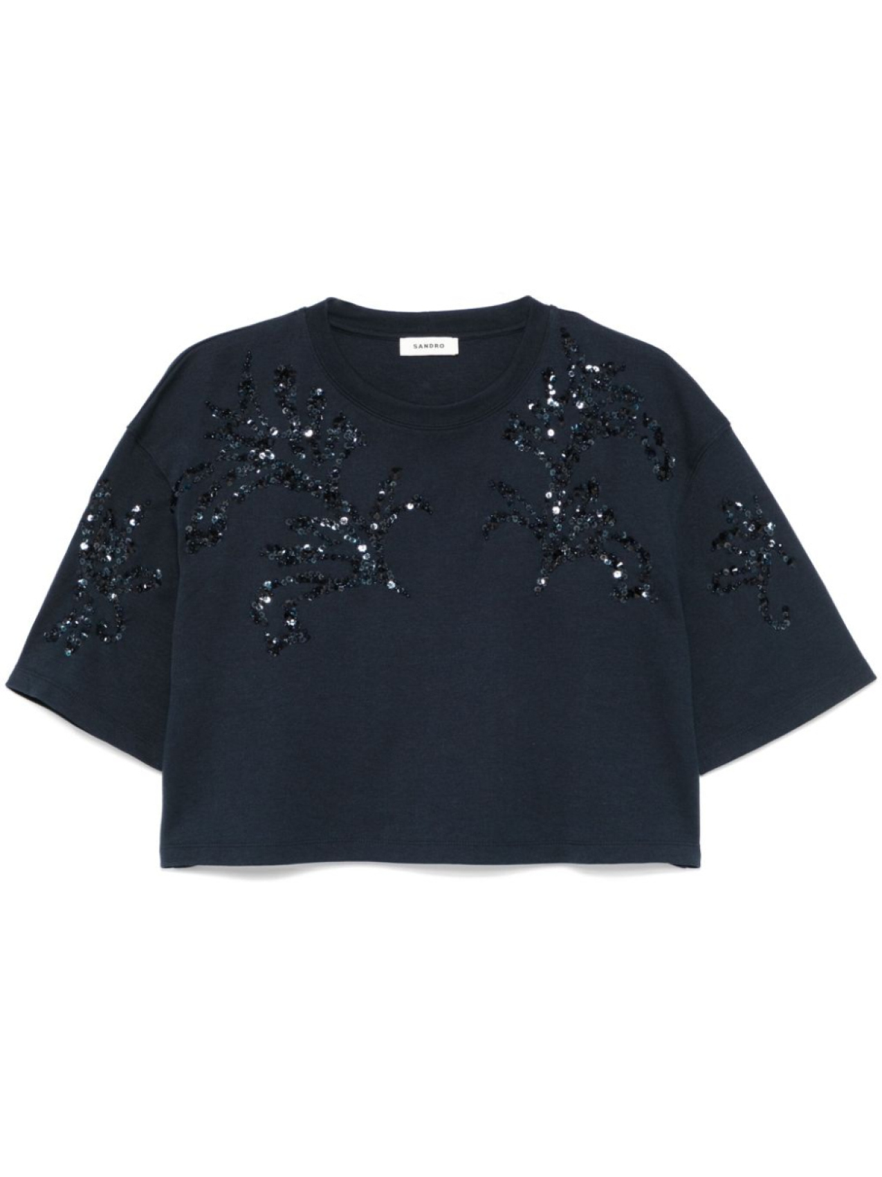 SANDRO футболка со стразами, синий
SANDRO футболка со стразами, синий