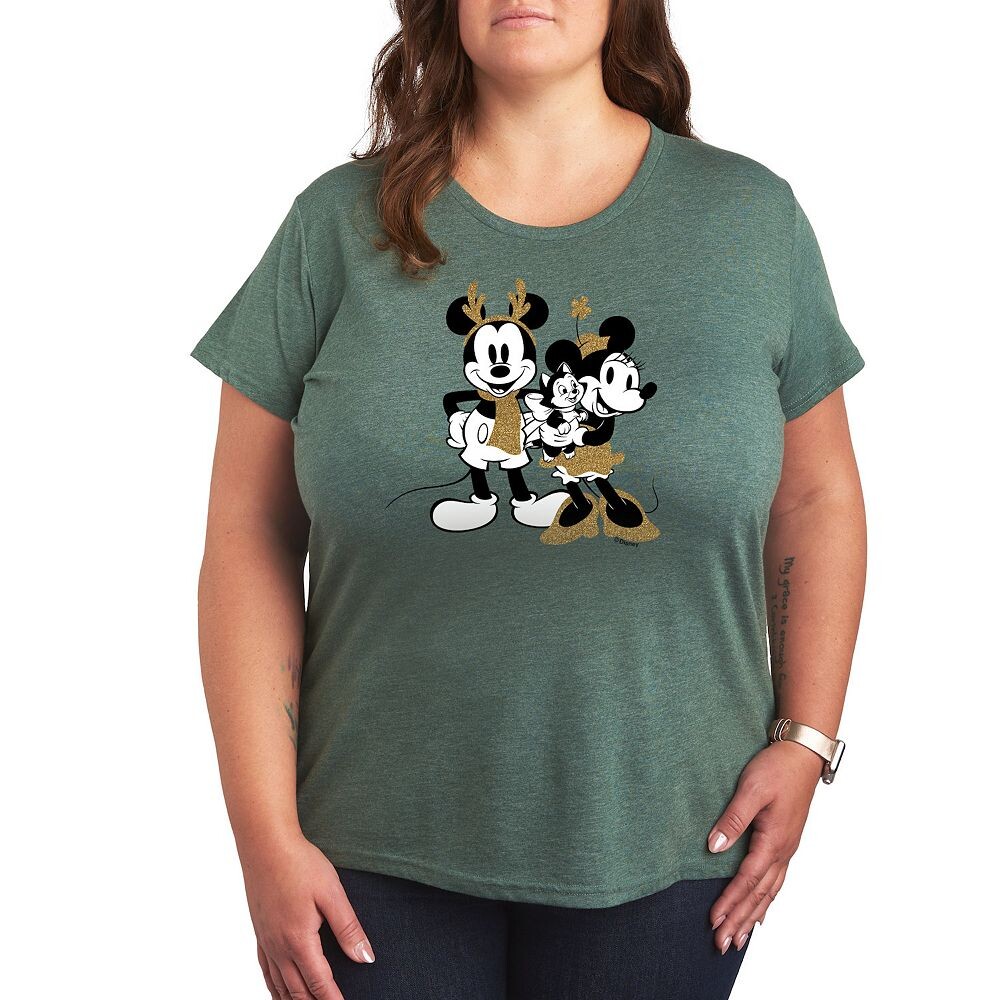 Футболка с блестящим рисунком Disney's Mickey & Minnie Mouse Plus, цвет Heather Green
Футболка с блестящим рисунком Disney's Mickey & Minnie Mouse Plus, цвет Heather Green