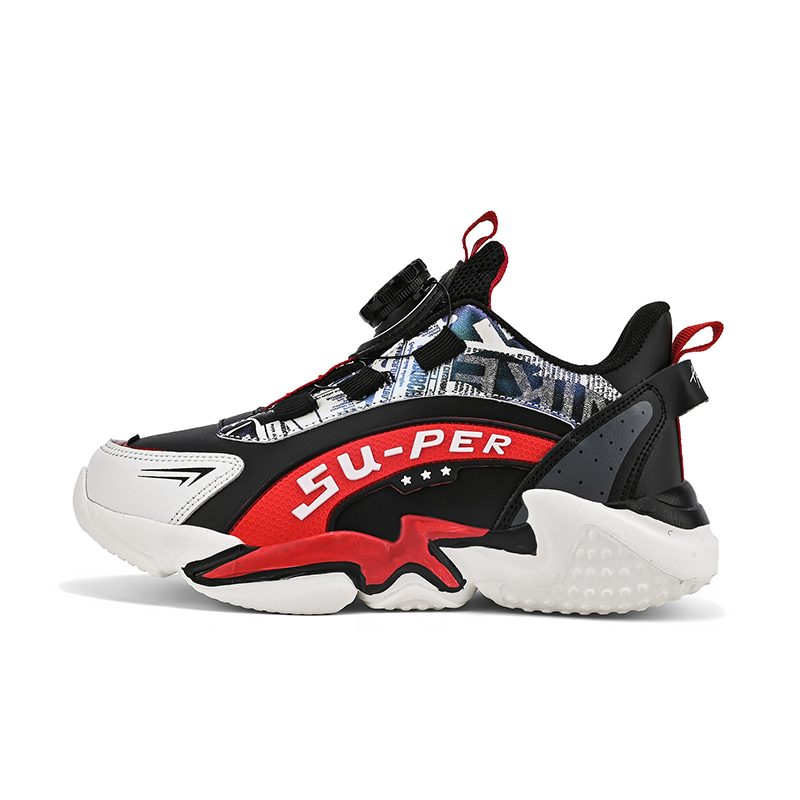 Кроссовки детские с противоскользящей подошвой и износостойкими подошвами для бега KUPE, черный/красный
Кроссовки детские с противоскользящей подошвой и износостойкими подошвами для бега KUPE, черный/красный