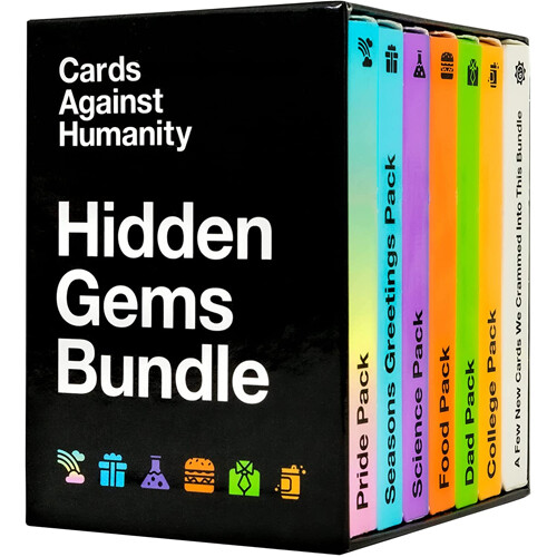 Настольная игра Cards Against Humanity Hidden Gems Bundle
Настольная игра Cards Against Humanity Hidden Gems Bundle