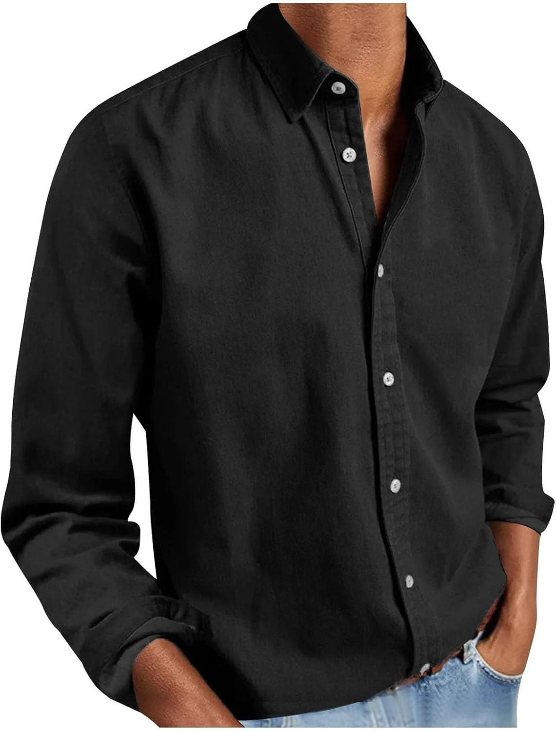 Мужская хлопковая рубашка на пуговицах с длинным рукавом и карманом Blczomt
Мужская хлопковая рубашка на пуговицах с длинным рукавом и карманом Blczomt