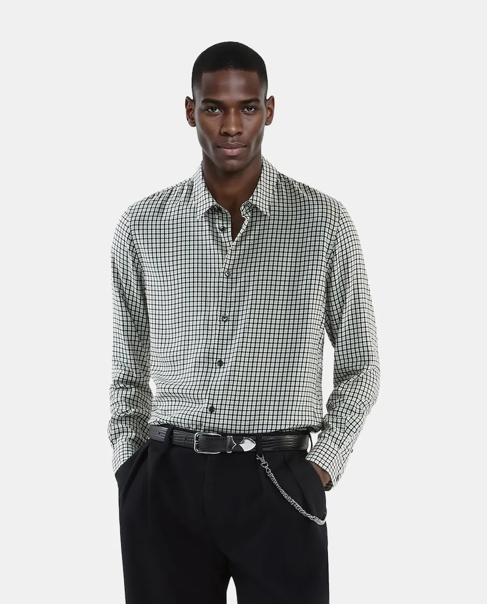 Мужская рубашка с длинным рукавом цветочный принт The Kooples, черный
Мужская рубашка с длинным рукавом цветочный принт The Kooples, черный