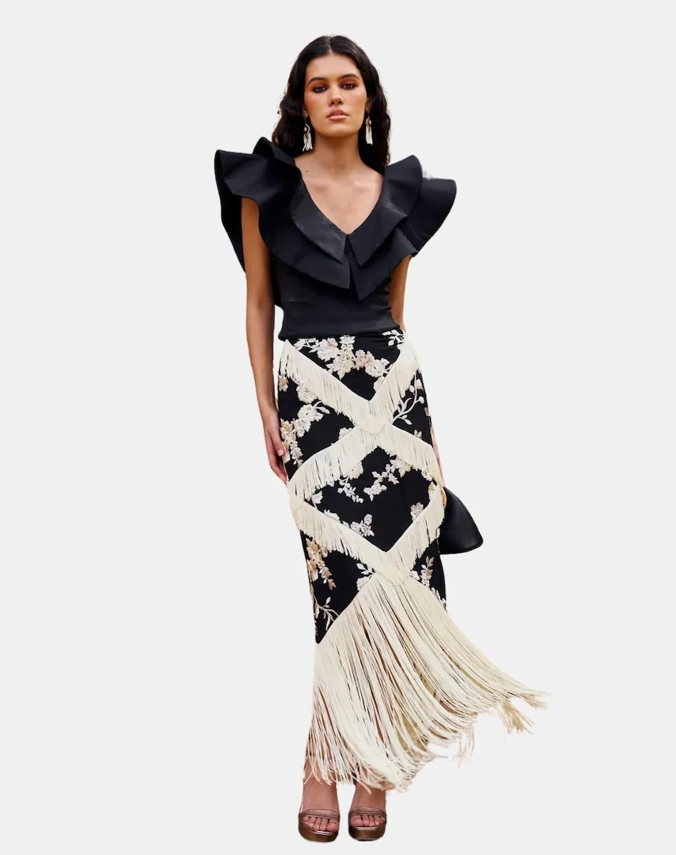 Миди-юбка с бахромой Miphai, черный
Миди-юбка с бахромой Miphai, черный